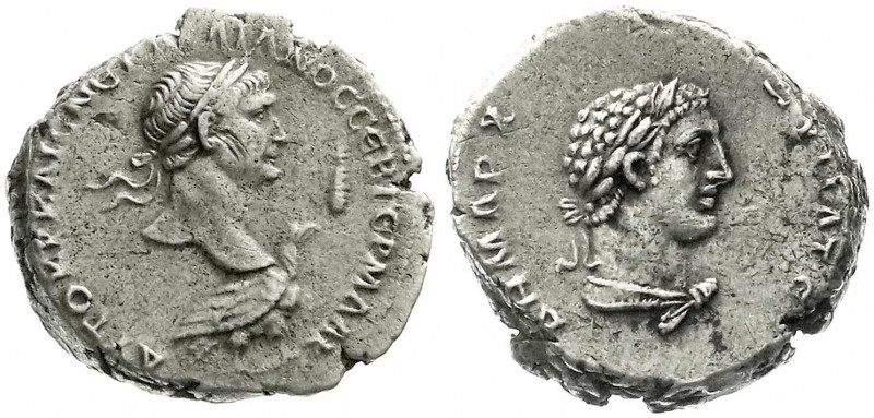 Provinzialrömische Münzen
Phönikien
Tyros
Tetradrachme 98/117. Belorb. Kopf r...