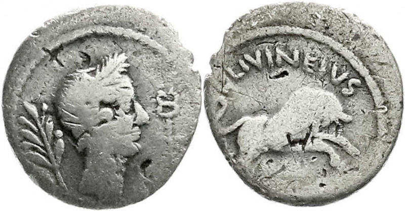 Römische Münzen
Imperatorische Prägungen
C. Julius Caesar 50-44 v. Chr
Denar,...