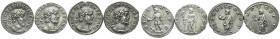 Römische Münzen
Kaiserzeit
Tetricus I., 270-273
4 Beckersche Fälschungen zu Denaren mit verschiedenen Reversen. alle vorzüglich. Hill 242, 244, 245...