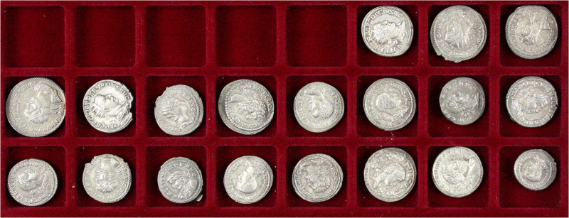 Lots antiker Münzen
Römer
Kaiserzeit
Schöne Sammlung von 19 Beckerschen Fälsc...