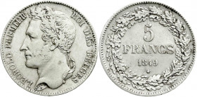 Ausländische Münzen und Medaillen
Belgien
Leopold I., 1830-1865
5 Francs 1849. sehr schön/vorzüglich. Krause/Mishler 3.2.