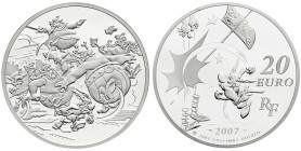 Ausländische Münzen und Medaillen
Frankreich
Fünfte Republik, seit 1958
20 Euro Silber (5 Unzen) 2007. 50 Jahre Asterix - Gallischer Ansturm. In Or...