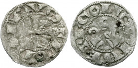 Ausländische Münzen und Medaillen
Frankreich-Angouléme
Zeit Wilhelm V. bis Hugo I. 1170-1245
Denier o.J, La Marche. Mit Titel Louis IX. fast sehr s...