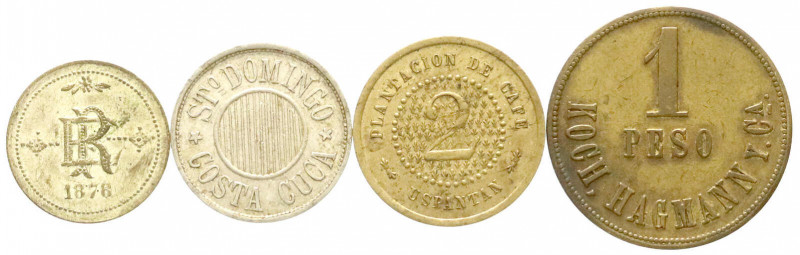 Ausländische Münzen und Medaillen
Guatemala
Republik, seit 1839
4 Tokens: St....