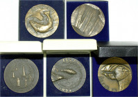 Ausländische Münzen und Medaillen
Island
Republik, seit 1944
Serie von 5 versch. Bronze-Jahresmedaillen: 1973, 1974, 1976, 1977 und 1978. Künstler ...