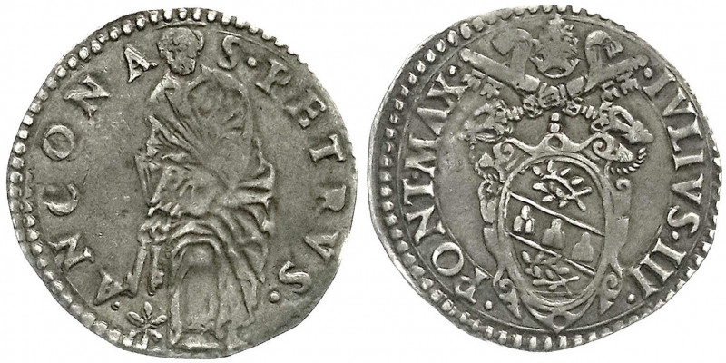Ausländische Münzen und Medaillen
Italien-Kirchenstaat
Julius III., 1550-1555...