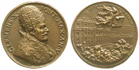 Ausländische Münzen und Medaillen
Italien-Kirchenstaat
Clemens X., 1670-1676
Bronzemedaille 1674, von Hamerani. Ankündigung des Heiligen Jahres 167...