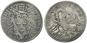 Ausländische Münzen und Medaillen
Italien-Kirchenstaat
Innocenzo XII., 1691-1700
1/2 Piastra An III = 1693. Adler füttert seine Jungen mit seinem e...
