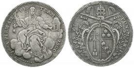 Ausländische Münzen und Medaillen
Italien-Kirchenstaat
Pius VII., 1800-1823
Scudo An I = 1800 mit spiegelverkehrter "1" in der Jahreszahl. sehr sch...