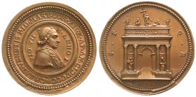 Ausländische Münzen und Medaillen
Italien-Kirchenstaat
Pius VII., 1800-1823
Bronzemedaille An I = 1800 von Mercandetti. Einzug in Rom. 28 mm. vorzü...