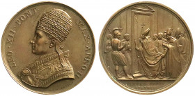 Ausländische Münzen und Medaillen
Italien-Kirchenstaat
Leo XII., 1823-1829
Bronzemedaille Jahr 2 = 1824, von Girometti. Auf den kommenden Beginn de...