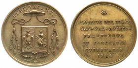 Ausländische Münzen und Medaillen
Italien-Kirchenstaat
Sedisvakanz, 1829 (10.2.-31.3.)
Bronzemedaille 1829 von Cerbara Aloysius del Drago. 31 mm. v...