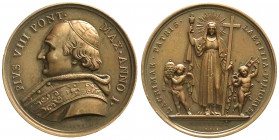 Ausländische Münzen und Medaillen
Italien-Kirchenstaat
Pius VIII., 1829-1830
Bronzemedaille 1829 von Girometti. Papstwahl. 44 mm. vorzüglich, kl. F...