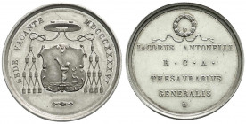 Ausländische Münzen und Medaillen
Italien-Kirchenstaat
Sedisvakanz, 1846
Silbermedaille 1846 Jacopo Antonelli. 33 mm. 16,67 g. vorzüglich/Stempelgl...