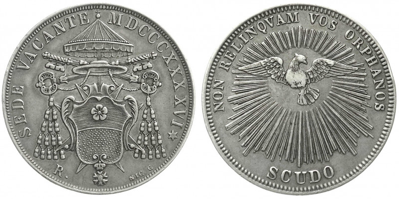 Ausländische Münzen und Medaillen
Italien-Kirchenstaat
Sedisvakanz, 1846
Scud...