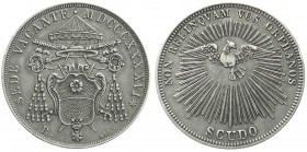 Ausländische Münzen und Medaillen
Italien-Kirchenstaat
Sedisvakanz, 1846
Scudo 1846 R. gutes sehr schön. Davenport. 193. Krause/Mishler 1335.