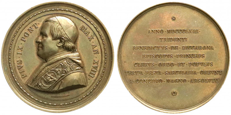 Ausländische Münzen und Medaillen
Italien-Kirchenstaat
Pius IX., 1846-1878
Br...