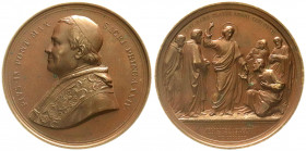 Ausländische Münzen und Medaillen
Italien-Kirchenstaat
Pius IX., 1846-1878
Große Bronzemedaille 1869 v. Bianchi, a.d. ökumen. Konzil. Brb. l./Chris...