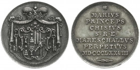 Ausländische Münzen und Medaillen
Italien-Kirchenstaat
Sedisvakanz, 1878
Silbermedaille v. Pasinati 1878. Chigi-Wappen (Principe Mario Chigi, der H...