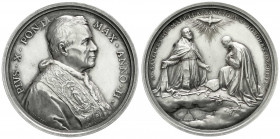 Ausländische Münzen und Medaillen
Italien-Kirchenstaat
Pius X., 1903-1914
Silbermedaille Jahr 2 = 1905 von Bianchi. Heiligsprechung des Alexander S...