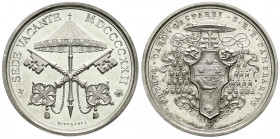 Ausländische Münzen und Medaillen
Italien-Kirchenstaat
Sedisvakanz 1922
Silbermedaille 1922 von Mistruzzi. Pietro Gasparri. 40 mm; 24,57 g. vorzügl...