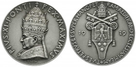 Ausländische Münzen und Medaillen
Italien-Kirchenstaat
Pius XI., 1922-1939
Silbermedaille v. Karl Roth 1929, auf sein 50-jähr. Priesterjubiläum. Br...