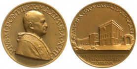 Ausländische Münzen und Medaillen
Italien-Kirchenstaat
Pius XI., 1922-1939
Bronzemedaille Jahr XVII 1938/39 v. Mistruzzi, a.d. Errichtung des Ateno...