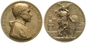 Ausländische Münzen und Medaillen
Italien-Kirchenstaat
Pius XII., 1939-1958
Bronzemedaille Jahr VI 1944/45, v. Mistruzzi, auf seinen Kampf gegen ei...