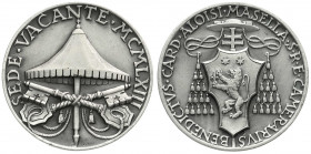 Ausländische Münzen und Medaillen
Italien-Kirchenstaat
Sedisvakanz, 1963
Silbermedaille 1963 (v. A. Mistruzzi) des Kammerherrn Benedetto Kardinal A...