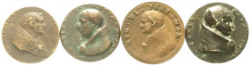 Ausländische Münzen und Medaillen
Italien-Kirchenstaat
Lots
4 Bronzegussmedaillen einer Suite des 16. Jh. Päpste Innozenz II., Soterus, Calixtus un...