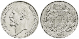 Ausländische Münzen und Medaillen
Liechtenstein
Johann II., 1858-1929
1 Franken 1924. vorzüglich. Divo 106.