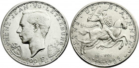 Ausländische Münzen und Medaillen
Luxemburg
Charlotte, 1919-1964
100 Francs 1946, Johann der Blinde. Ohne Signatur. Auflage nur 2000 Ex. vorzüglich...