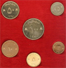 Ausländische Münzen und Medaillen
Muscat & Oman
Saìd ibn Taimur, 1932-1970
Specimen (Proof) Set 1970 mit 6 Münzen von 2 bis 100 Baiza. In Originals...