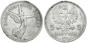 Ausländische Münzen und Medaillen
Polen
Zweite Republik, 1923-1939
5 Zloty 1928, Nike. sehr schön, kl. Kratzer und Randfehler. Fischer OB 013. Yeom...