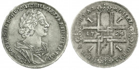 Ausländische Münzen und Medaillen
Russland
Peter I. der Große, 1689-1725
Rubel 1724, Moskau, Roter Münzhof. sehr schön. Bitkin 936. Davenport. 1660...
