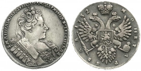 Ausländische Münzen und Medaillen
Russland
Anna Ivanovna, 1730-1740
Rubel 1732 Moskau, Kadashevsky Münzhof. sehr schön. Bitkin 57.