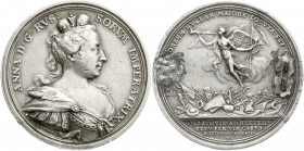 Ausländische Münzen und Medaillen
Russland
Anna Ivanovna, 1730-1740
Silbermedaille 1737 von Vestner. Einnahme von Otschakov im russisch-österreichi...