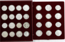 Ausländische Münzen und Medaillen
Russland
Sowjetunion (UdSSR), 1922-1991
Komplettsammlung der 5 und 10 Rubel Silber zur Olympiade 1980. 28 Münzen ...