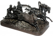 Ausländische Münzen und Medaillen
Russland
Sowjetunion (UdSSR), 1922-1991
Eisenguss-Skulptur, Giesserei Karsli 1968, sign. E.P. nach Evgeni Ivanovi...