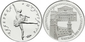 Ausländische Münzen und Medaillen
Russland
Russische Republik, seit 1991
Stuttgartballerina in Silber 1993. 1 Unze. Auflage: nur 1000 Ex. Polierte ...