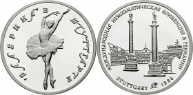 Ausländische Münzen und Medaillen
Russland
Russische Republik, seit 1991
Stuttgartballerina in Silber 1995. 1 Unze. Auflage: nur 1000 Ex. In Kapsel...