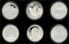 Ausländische Münzen und Medaillen
Russland
Russische Republik, seit 1991
Weissrussland (Belarus): Holzschatulle mit 6 versch. 20 Rubel Silber (1 Un...