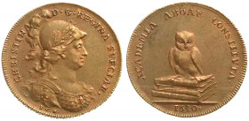 Ausländische Münzen und Medaillen
Schweden
Christina, 1632-1654
Bronzemedaille 1640 (1733), v. J. C. Hedlinger auf die Gründung der Universität von...