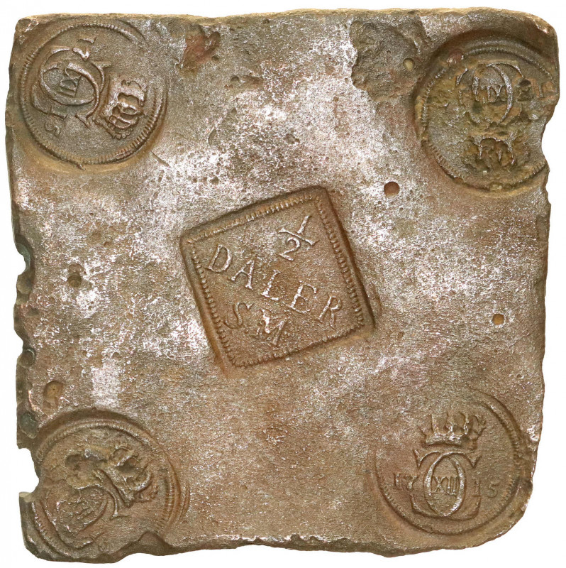 Ausländische Münzen und Medaillen
Schweden
Karl XII., 1697-1718
Kupferplatten...