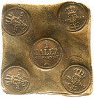 Ausländische Münzen und Medaillen
Schweden
Ulrika Eleonora, 1719-1720
Kupferplattengeld zu 1/2 Daler Silfmynt 1719, Avesta. 91 X 98 mm; 350,17 g. s...