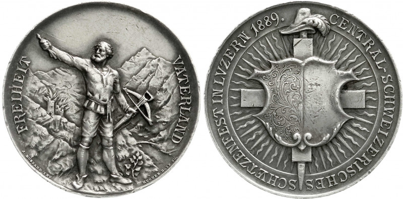 Ausländische Münzen und Medaillen
Schweiz-Luzern, Stadt
Silbermedaille 1889 a....