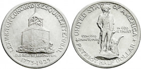 Ausländische Münzen und Medaillen
Vereinigte Staaten von Amerika
Gedenkmünzen
1/2 Dollar Lexington-Concord 1925. prägefrisch. Krause/Mishler 156....