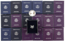 Ausländische Münzen und Medaillen
Vereinigte Staaten von Amerika
Lots
20 X 1 Unze Silber American Eagle von 1986 bis 2005 kpl. 19 Stück jeweils in ...