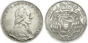 Römisch Deutsches Reich
Salzburg
Hieronymus Graf Colloredo, 1772-1803
Taler 1788 M. fast sehr schön. Probszt 2441. Davenport. 1265. Zöttl 3225.