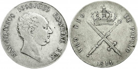 Altdeutsche Münzen und Medaillen
Bayern
Maximilian IV. (I.) Joseph, 1799-1806-1825
Kronentaler 1814. schön/sehr schön. Jaeger 14. Thun 43. AKS 44....